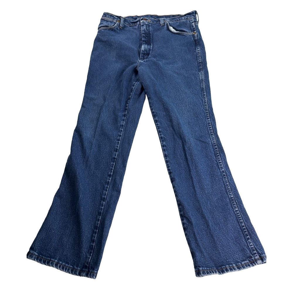 Wrangler 937STR Bootcut Jeans Mens 36x28 Medium Wash Cowboy Western Denim